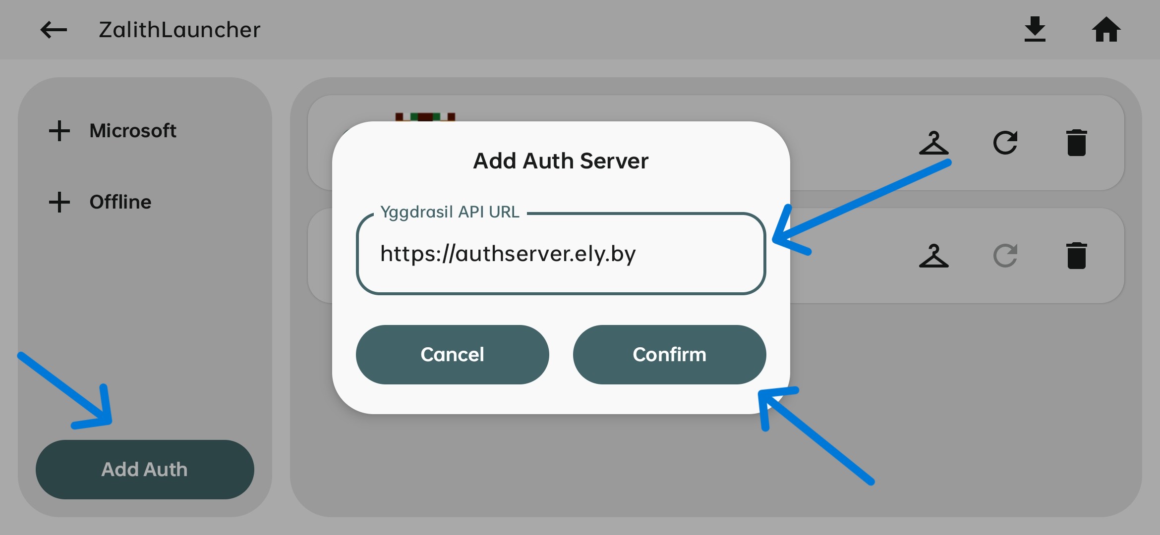 Enter Yggdrasil API URL
