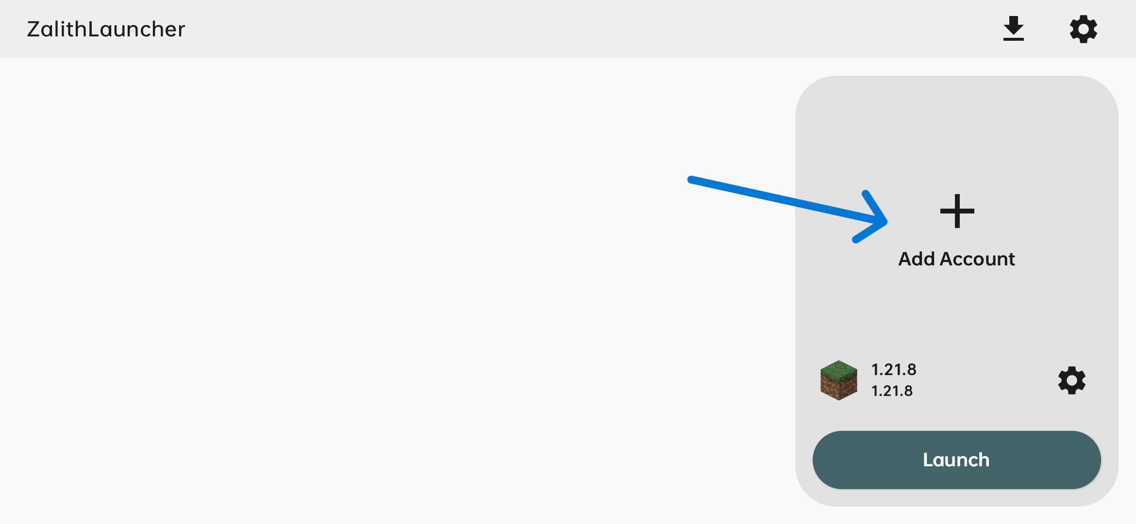 Go to Account Management Page